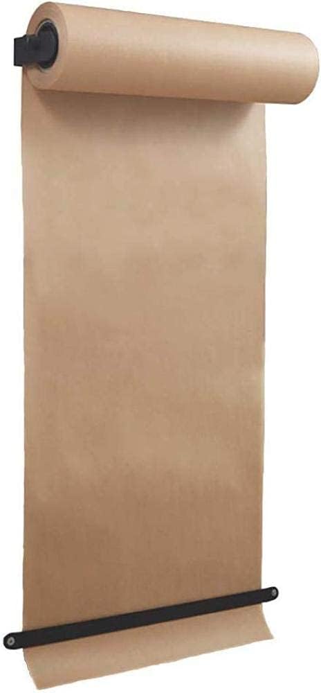 XBSXP Gadgets Wall Mounted Kraft Paper Roll Holder Paper Dispenser for Office Home and Coffee Shop,62.5cm