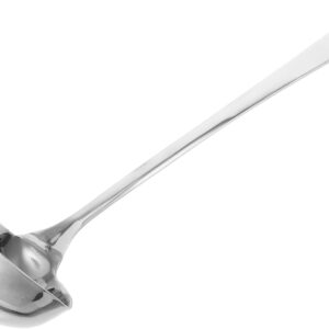 Stainless Steel Ladle with Spout Kitchen Gadget for Soup Sauce Serving Multi Functional Cooking Tool for Home Restaurant Use Easy Liquid Transfer