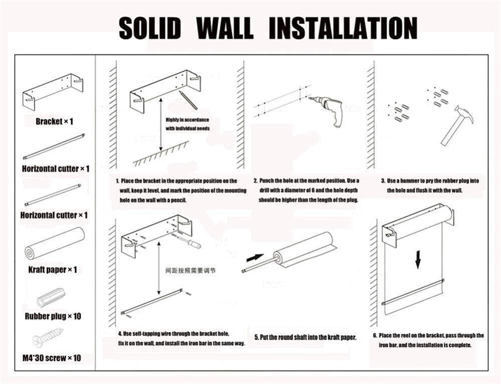 XBSXP Gadgets Wall Mounted Kraft Paper Roll Holder Paper Dispenser for Office Home and Coffee Shop,62.5cm - Image 5