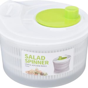 GLOGLOW Salad Drainer, 3L Large Salad Spinner Lettuce Spinner with Colander Quick Easy Vegetable Dryer for Fresh Crisp Salad