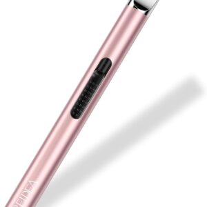 REIDEA Candle Lighter - Long USB Rechargeable Arc Windproof Flameless Lighter with Safety Switch for Home, Kitchen, BBQ, Camping, Stove