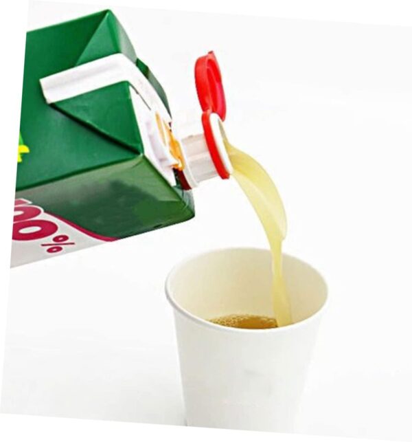 2pcs Drink Deflector Box with Lid Milk Carton Pourer Drinks Extension Mouth Beverage Carton Diverter Box Beverage Caps Home Supply Kitchen Gadgets Portable - Image 6