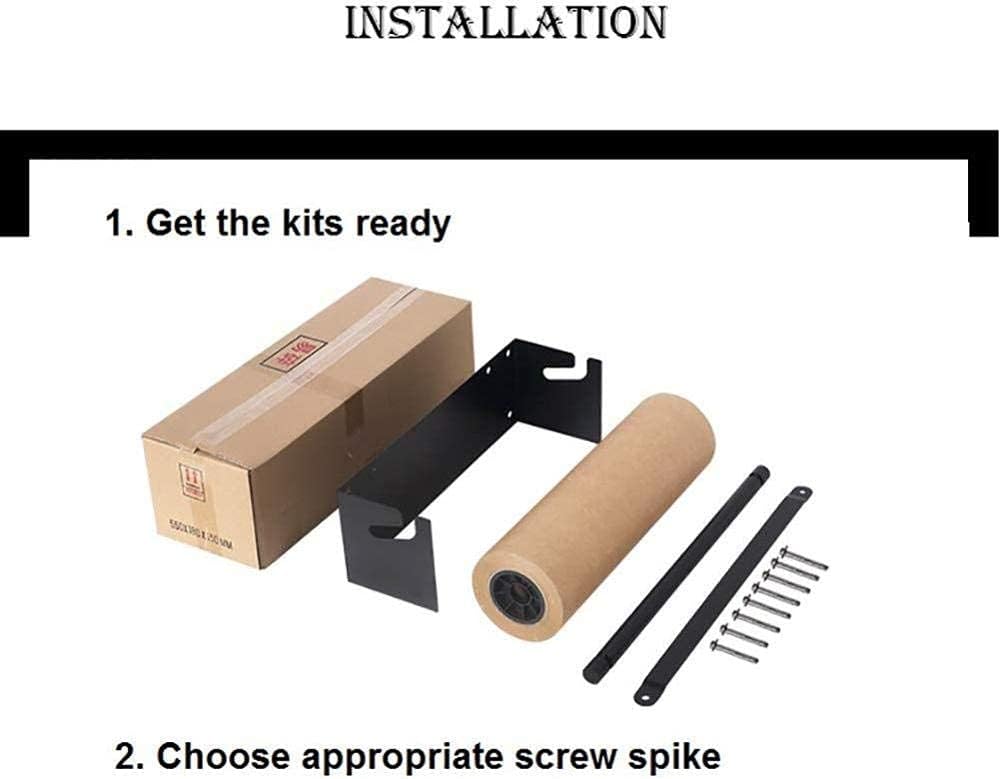 XBSXP Gadgets Wall Mounted Kraft Paper Roll Holder Paper Dispenser for Office Home and Coffee Shop,62.5cm - Image 7