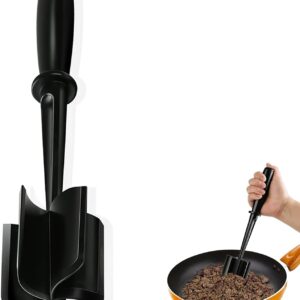 Meat Chopper, Hamburger Chopper, Potato Masher-Professional Multifunctional Heat Resistant Nylon Ground Beef Smasher Kitchen Tools And Gadgets, ​Safe For Non-Stick Cookware.