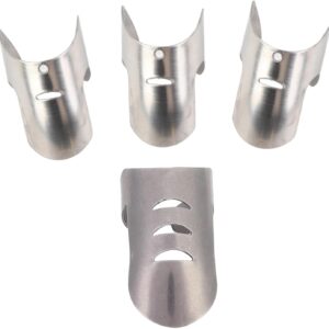 4Pcs Stainless Steel Finger Guards, Kitchen Chopping Vegetables Cooking Finger Protector Guards, Slicing Finger Protector, Kitchen Gadget