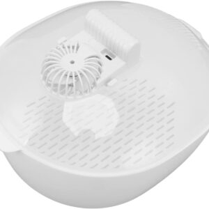 Defrosting Tray for Frozen Meat, Meat Defrosting Machine, 4 in 1 Defroster Rapid Thawing Tray Dual Layer Draining Basket, Airtight Food Preservation for Home Kitchen