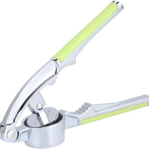 Garlic Press, Zinc Alloy Garlic Crusher, Manual Food Press with Non-Slip Handle, Garlic Grinder Walnut Crusher for Home Use, Practical Garlic Chopper Gadget