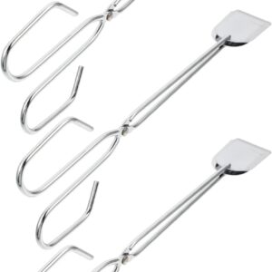 Happyyami 3Pcs Charcoal Clamps Long Handle Log Tongs for Barbecue Heat Resistant Cooking Tools for Home and Outdoor Grilling Lightweight and Versatile Kitchen Gadgets