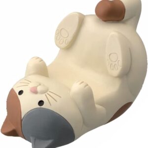 Cute Cat Cell Phone Stand, Mobile Phone Holder Desk Stand Desktop Decor Gadgets for Home Office Decor Accessories (Tri Colored Cat)