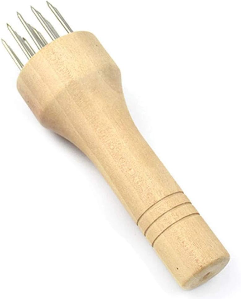 Stainless Steel Meat Tenderizer Mallet Wood Handle Meat Blades Needle Food Processing Gadget Beef Pork Kitchen Accessories