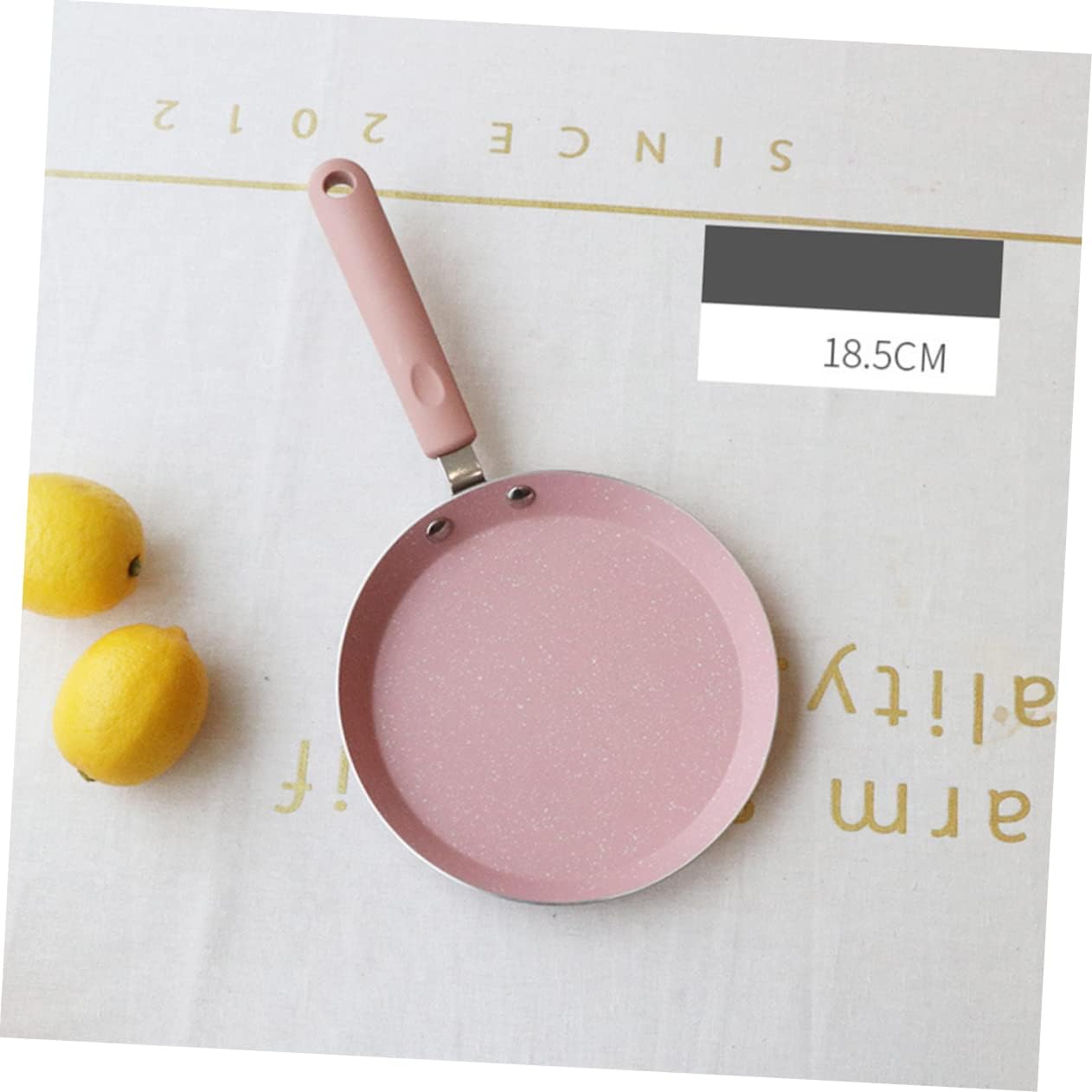 PRETYZOOM Aluminum Non Stick Frying Pan Pink Omelette Pancake Pan Kitchen Gadget for Home Restaurant Easy Release Surface Design for Quick Cooking - Image 7