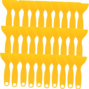 Ciieeo 25Pcs Car Film Tool Yellow Gap Scraper Closing Tool for Film Application Car Gadget for Home Shop Use Non Scratch Design Portable Convenient