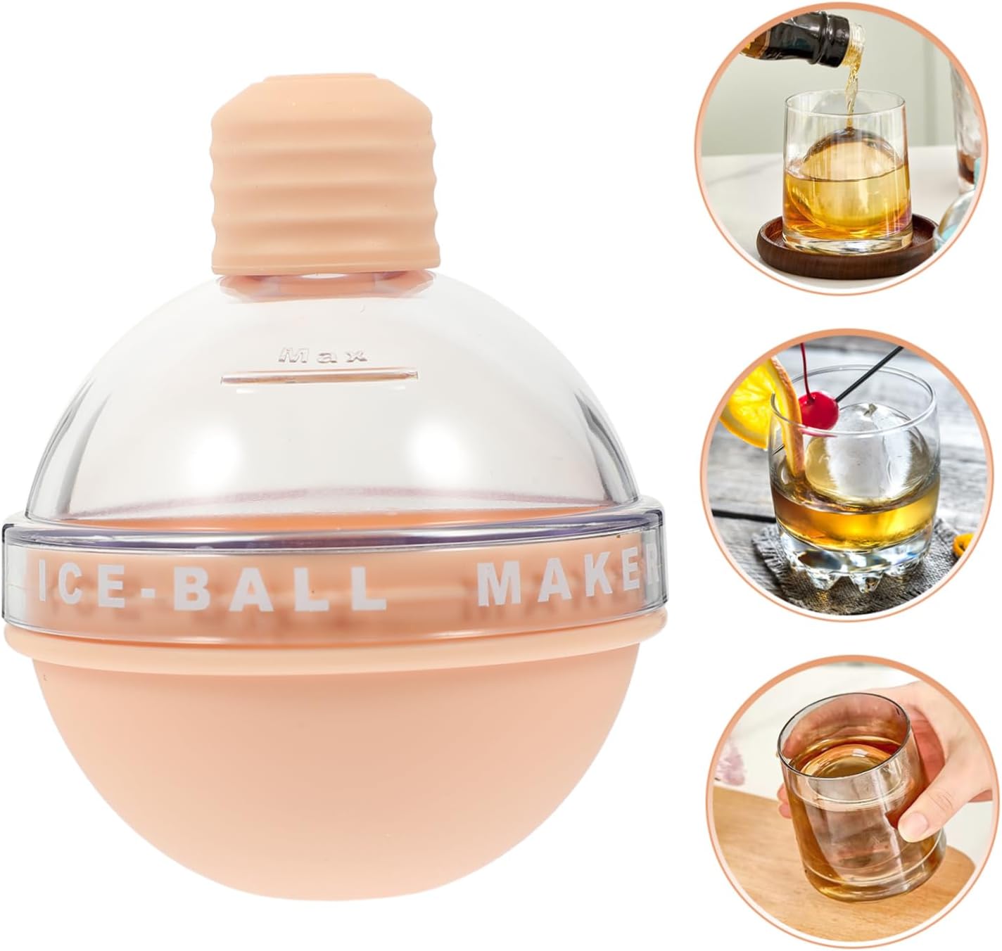 LIFKOME Whiskey Ice Mold Ice Ball Maker Gadget for Home Use Housewarming Present and Design - Image 5