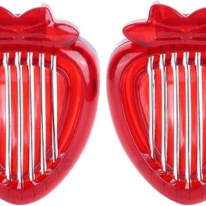 Strawberry Cutter, Mini Strawberry Cutter Stainless Steel Blade Fruit Slicing Tool Home Kitchen Gadgets