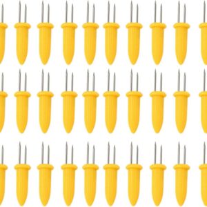 30 Pcs Corn Holders Corn on The Cob Holder Corn Forks for Home Party Camping BBQ Supplies