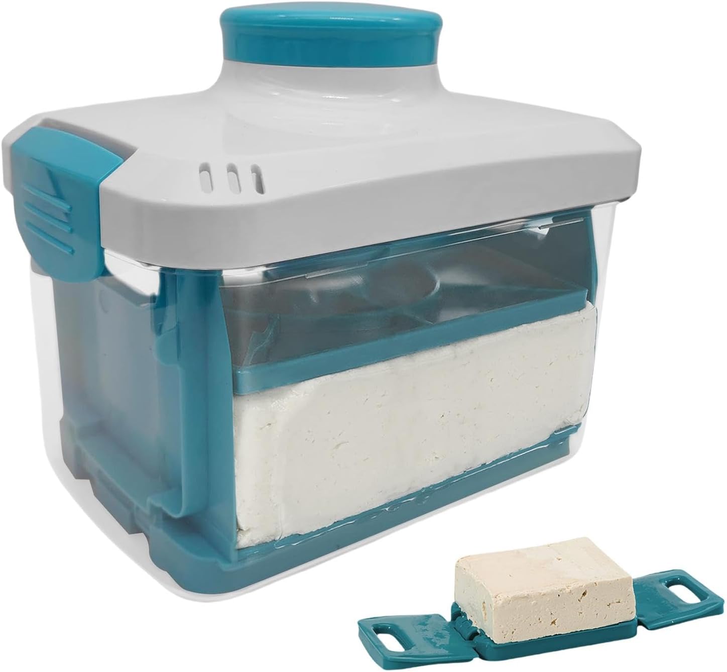 Tofupress - Paneer Maker - Vegan Tofupress Mold,Adjustable Soybean Curd Presser Drainer with Drip Tray, Home Kitchen Gadgets for Cooking - Image 2