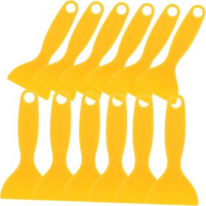 PRETYZOOM 25Pcs Wrap Vinyl Film Tool Flexible Gap Scraper for Easy Application Removal of Adhesive Film Durable Portable Gadget for Home Shop Use Yellow