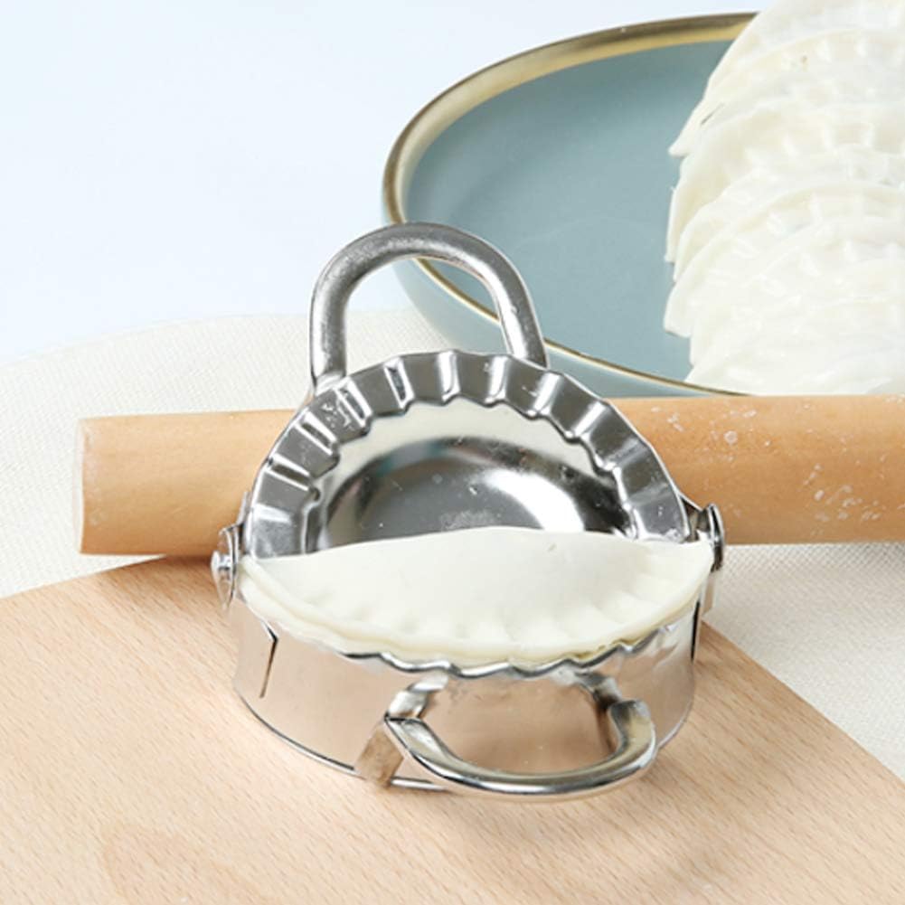 Fdit 3 Pieces Stainless Steel Manual Dumplings Dumpling Wrapper Making Dumpling Cutter Press Home Cooking Kitchen Utensils Gadgets - Image 3