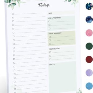 To Do List Pad - To Do List Notebook for Work with 52 Sheets, Undated Daily Planner Perfect for Daily Tasks and Goal Setting, To Do List Notepad Suitable for Office, Home and School-Nature