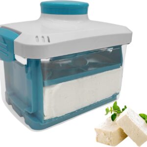 Tofupress - Paneer Maker - Vegan Tofupress Mold,Adjustable Soybean Curd Presser Drainer with Drip Tray, Home Kitchen Gadgets for Cooking