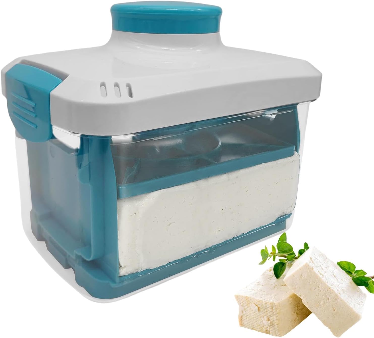 Tofupress - Paneer Maker - Vegan Tofupress Mold,Adjustable Soybean Curd Presser Drainer with Drip Tray, Home Kitchen Gadgets for Cooking