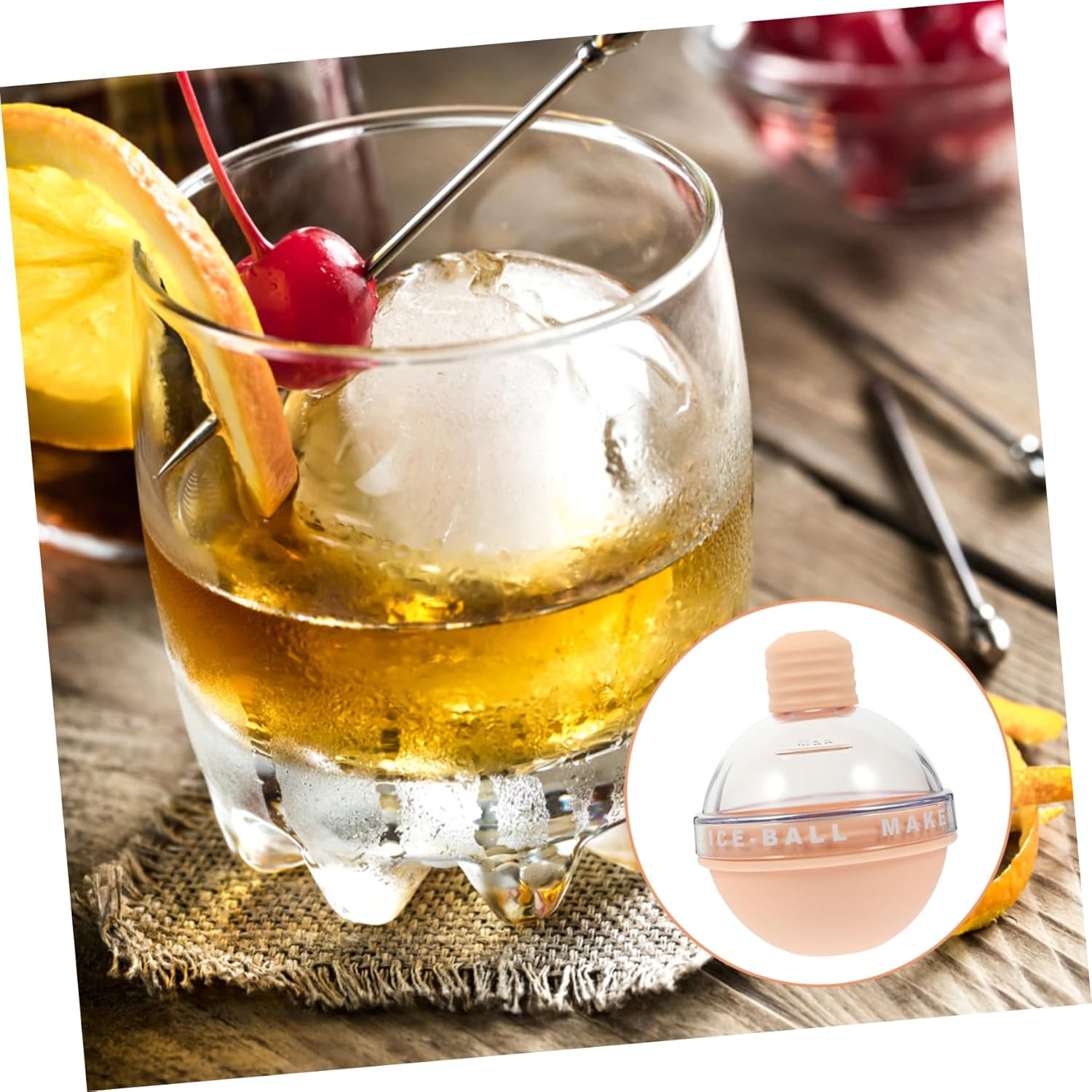 LIFKOME Whiskey Ice Mold Ice Ball Maker Gadget for Home Use Housewarming Present and Design - Image 6