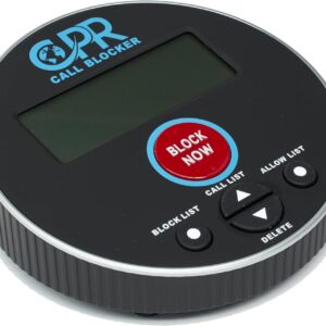 CPR V10000 – Whitelist Call Blocker. Landline Phone Call Blocker. Dual Mode Protection. Pre-Loaded with 10,000 Known Robocall Scam Numbers - Spam Call Blocker for Home Phones (Black (Renewed))