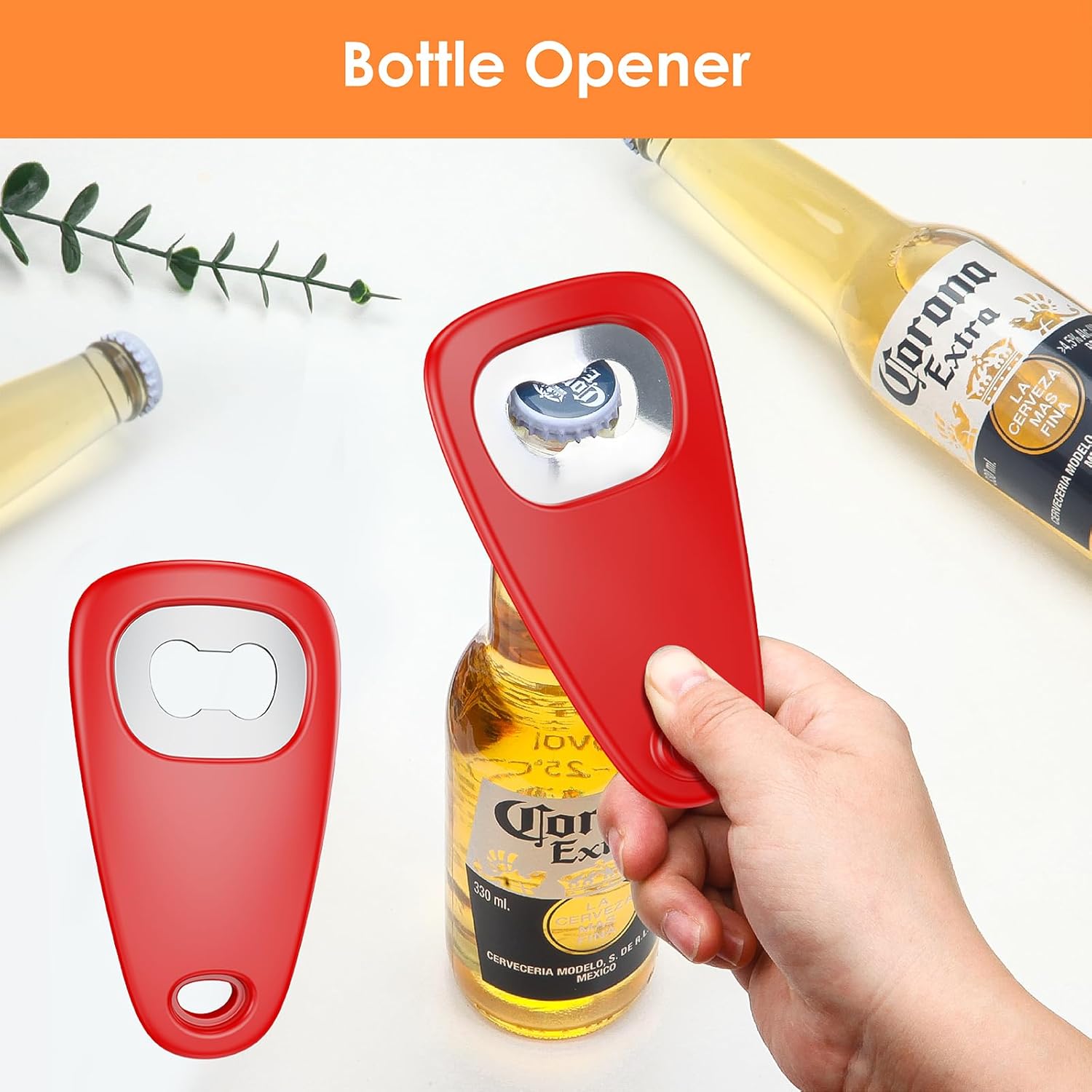 Kitchen Unique Gadgets Set 6 Pieces, Space Saving, Cheese Grater, Bottle Opener, Fruit Vegetable Peeler, Pizza Cutter, Garlic Ginger Grinder, Herb Stripper Gift Set - Image 2