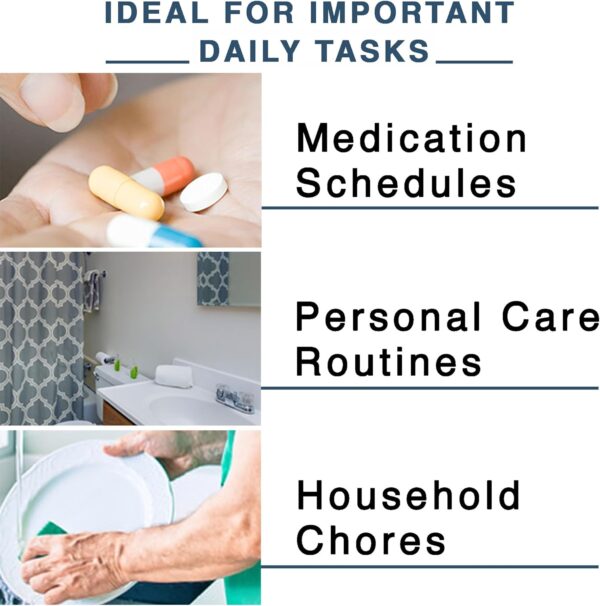 | Checklist Boards for Adults | Memory Loss Gadget for Elderly and Dementia aid | Alzheimers Activities | to Do List | Daily Planner | Caregiver Supplies | - Image 4