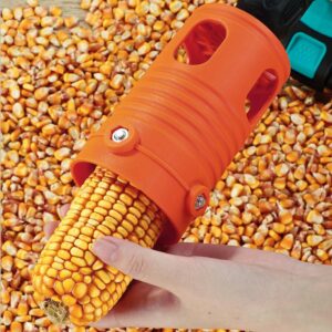 Corn Thresher Corn Sheller for Electric Drill Dry Corn Stripper with Protective Gloves and Wrench Corn Peeler Automatic Corn Kernel Separator Drill Attachment, Rushbom7i4zb92n65
