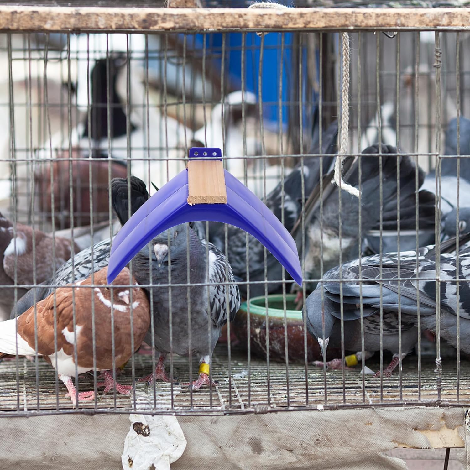 Mipcase Household Items Household Gadgets Home Stuff 12 pcs Dove Rest Pigeons Rest Stand Bird Dwelling Stand Plastic Bird Rest Frame Stand Lightweight Pigeons Household Gadgets Home Stuff Home Goods - Image 9