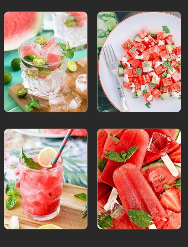 2-In-1 Stainless Steel Fruit Cutter - Watermelon Cutter Slicer Tool, 2024 Upgrade Portable Dual Head Fruit Forks Slicer Knife For Home Party Camping Kitchen Gadget (Silver,2) - Image 2