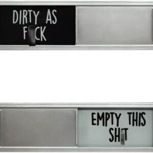 Kitchen Dishwasher Clean Dirty Magnet Funny Sign for Home Organization, Kitchen Gadgets, Home Decor, Kitchen Accessories, Dirty Clean Indicator Slider, Laundry room organization Magnets, Cute black