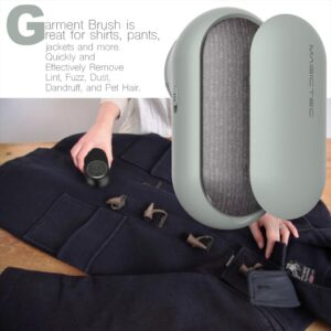 Rechargeable Fabric Shaver, Magictec Lint Remover Sweater Defuzzer Lints Fuzzs Pills Pilling Trimmer for Clothes and Furniture -Battery Operated, Green