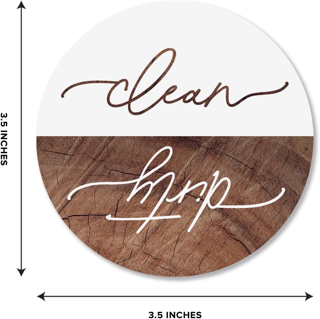 ThreeKin Clean/Dirty Magnet for Dishwasher, Kitchen Gadget Gift, Easy-to-Read Strong Magnetic Indicator Sign for Home Decor and Organization - Image 3