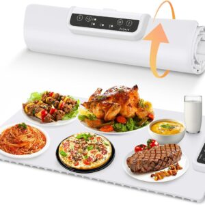 Kitchen Gadgets Portable Food Warmers: Roll Up Silicone Heating Mat for Food - Foldable Electric Warming Tray Party Essentials Hot Plate Keep Food Warm Heating Trays for Parties Buffet Serving Food